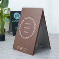 Soliciting Customers at the Door Foldable Floor Signage  Storefront Custom Design Metal Frame Sign Store Furniture Display Stand