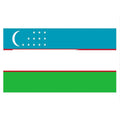 Factory Direct Price Customization 3 * 5ft 100% Polyester Double-sided Outdoor Durability Brass Ring Uzbekistan Flag