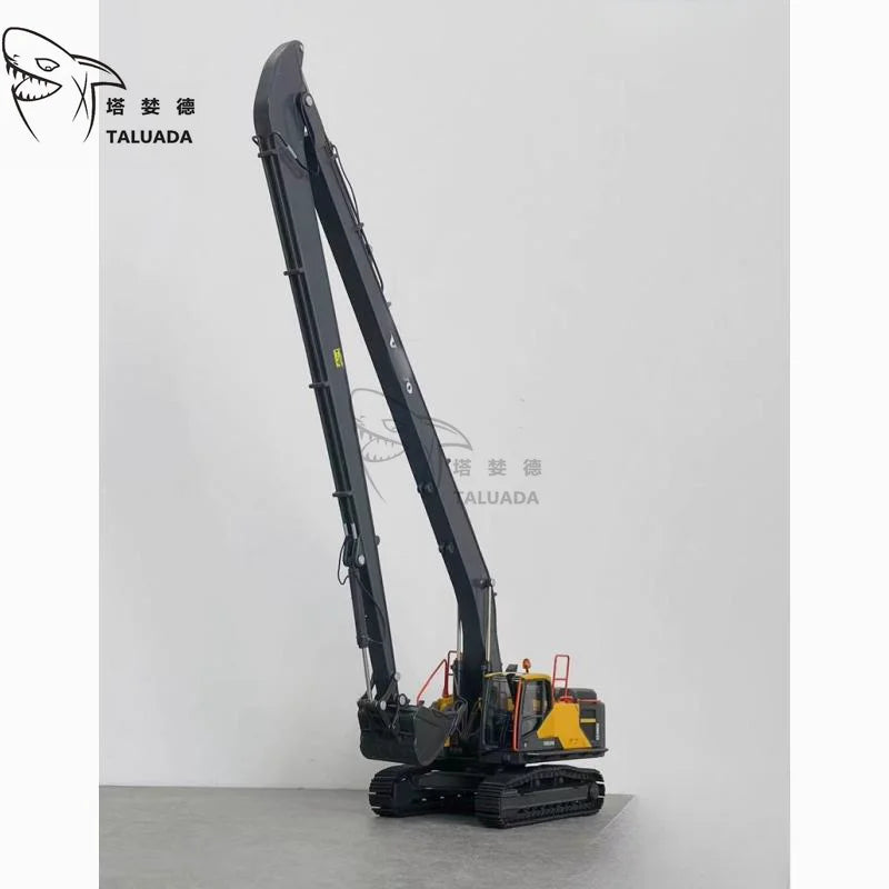 TALUADA  Alloy 1:50 Scale EC480E Long Lengthened Arm Excavator Model Toy