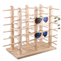 Solid Pine Wood Sunglasses Display Stand Elegant Solar Glasses Display Stand for Jewelry Storage