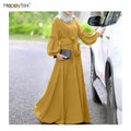 Indoor Outdoor New Arrival Fashion Trend Party Decoration Soft Comfortable Smooth Muslim Dress Women for Veiled Women With Belt