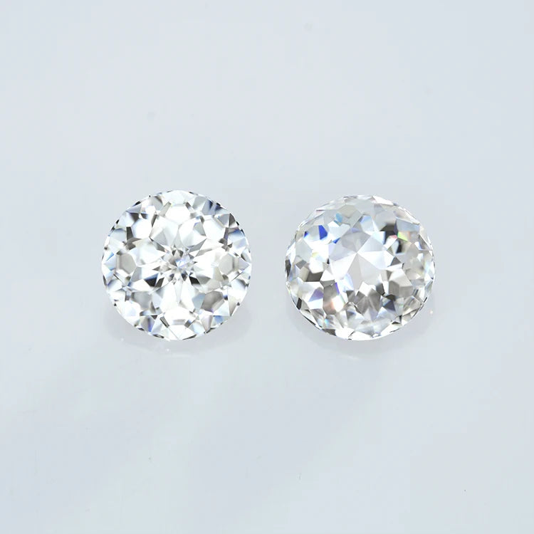 Gems Manufacturer Wholesale Loose Stones Moissanite Round VVS  Diamond Cut 16 Hearts 16 Arrows Moissanites for Fashion Jewelry