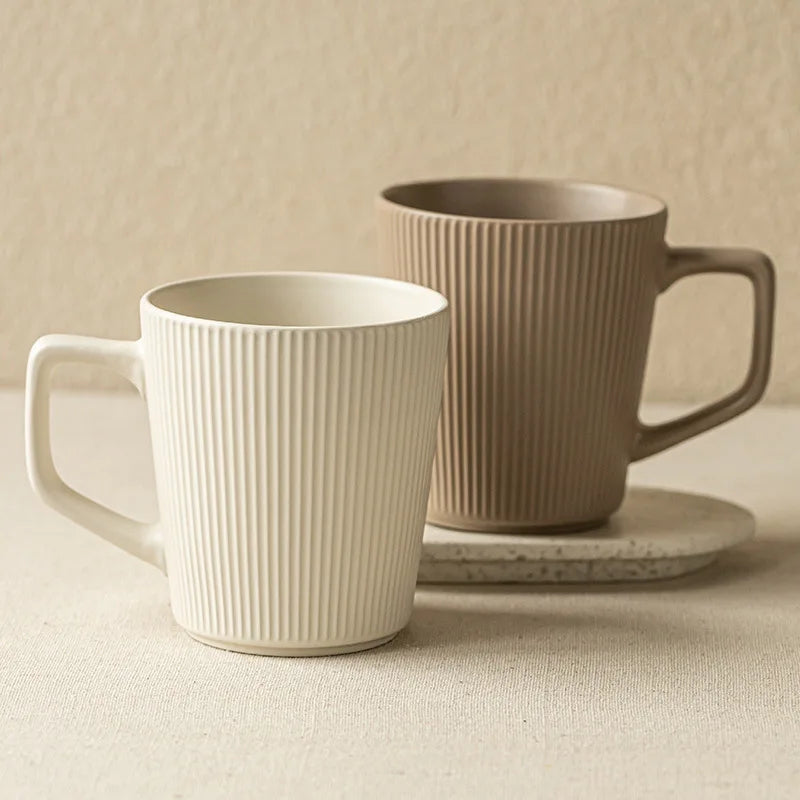 Ready to Ship 500ml Custom Japanese Style Vintage Ceramic Coffee Cup