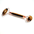 DIY Fast Shipping Natural Handmade Anti Aging Face Roller Massage Yellow Tiger Eye Massage Roller