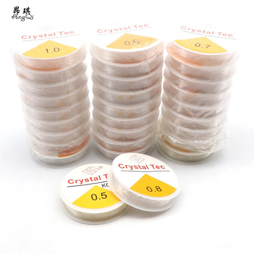 0.5-1mm Strong Stretchy Crystal Elastic Beading Cord String Thread Bead Cord for Bracelet Jewelry Making