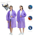 Customized Print Logo Transparent Plastic Thickened Eco-friendly Reusable Regen Mantel Rain Poncho Raincoat Reusable Rain Coat