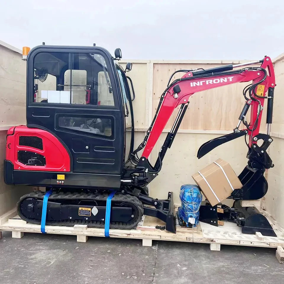 Earth Moving Machinery 1Ton 0.8Ton Micro Mini Excavator With Free Bucket for Sale