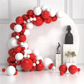 127pcs Red White Balloon Garland Arch Kits for Wedding Backdrop Decoration Balloons Valentine Galentine Decor Balloons