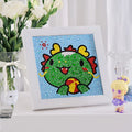 Dragon Diamond Painting Kits for Kids With Framed DIY 5D Diamond Painting Cartoon Gifts for Children Decorative Painting