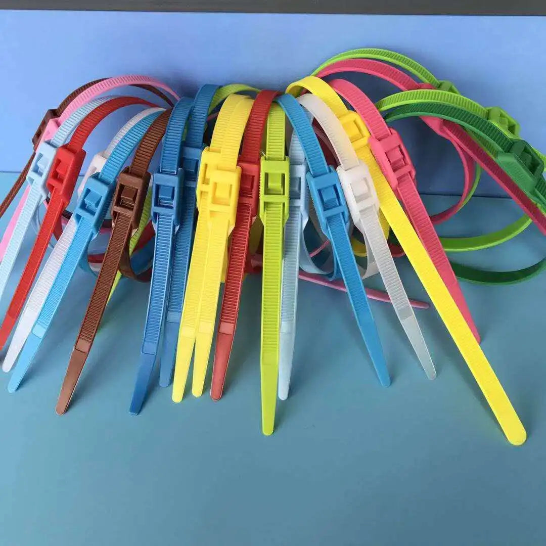 Wholesale Factory 100 Pcs Pack Colorful Self Locking Nylon 66 Plastic Cable Tie 8*350mm Indoor Playground Equipment Kaluen Brand