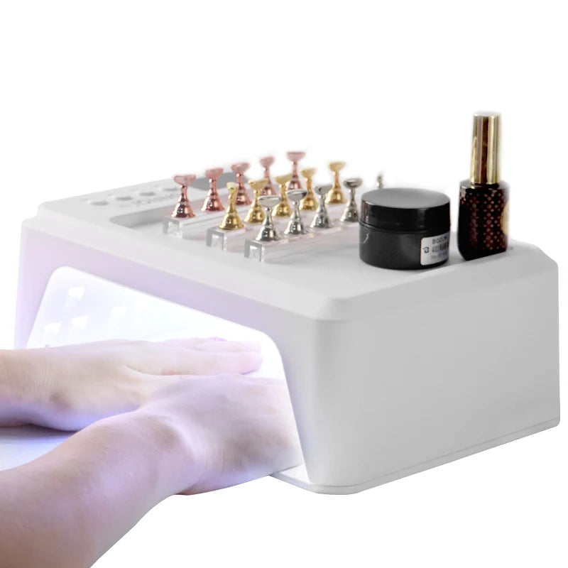 72W Electric Plastic Double Hand LED UV Nail Dryer Lamp with Custom Logo