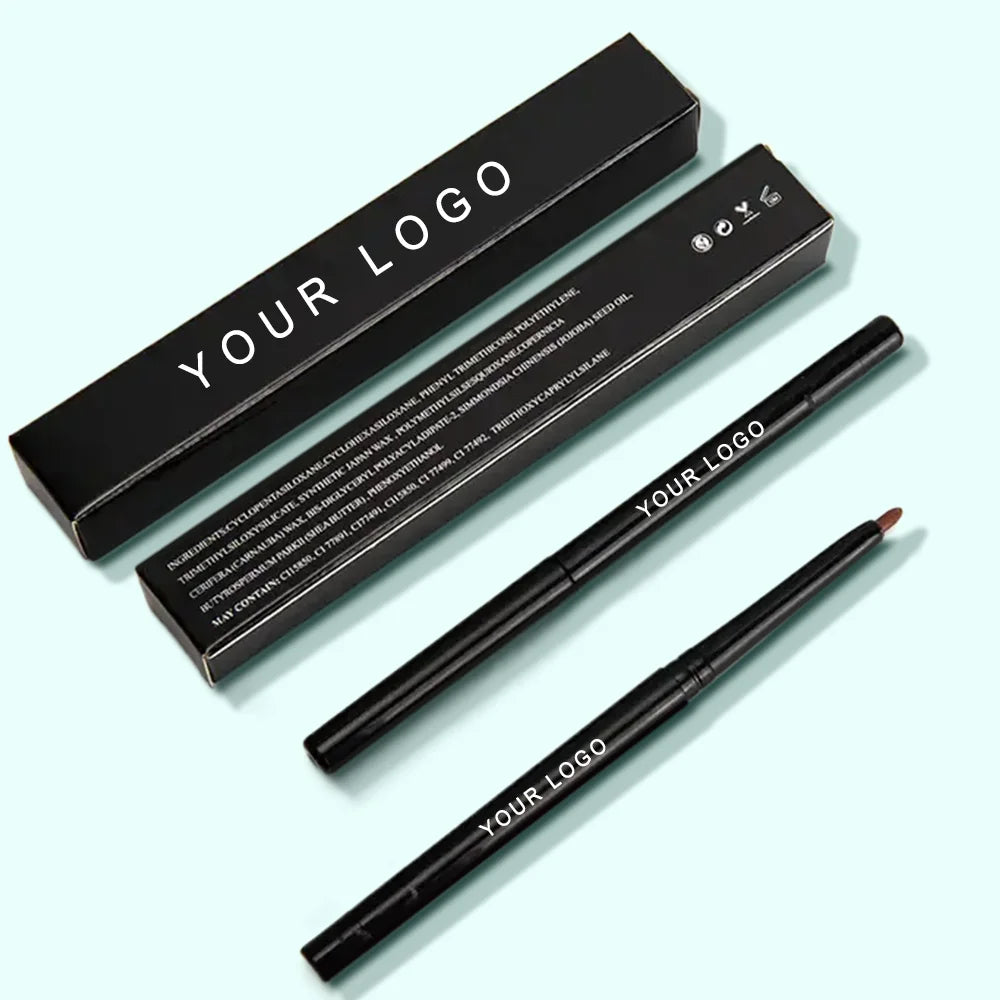 2025 New Arrival Matte Waterproof Brown Custom Logo MSDS Lipliner Pencil Lip Liner Private Label