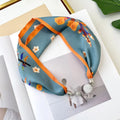Zifeng OEM Bonnet En Veritable Soie Korean Fashion Magnetic Clasp Necklace Silk Scarf