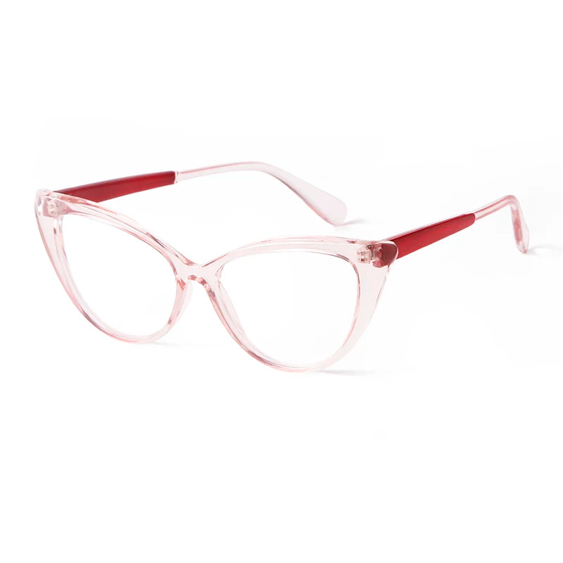 STORY PSTY1890D Anti Fatigue Radiation Protection Eyewear Fashion Cat Eye Optical Glasses  Blue Light Filter Computer Eyeglasses