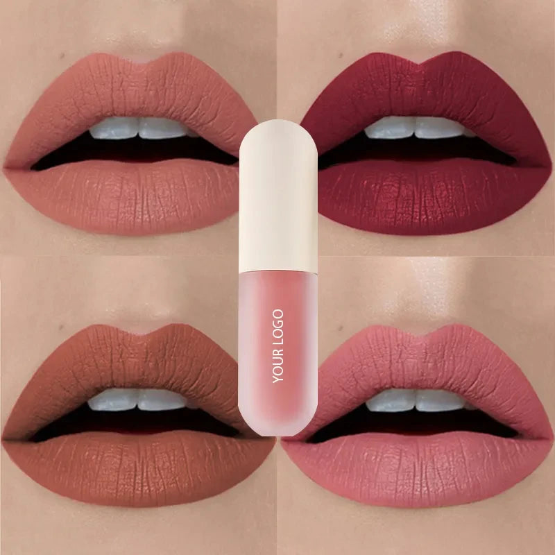OEM Custom Lip Gloss Private Label High Pigment Matte Lip Gloss Mini Lip Glaze Liquid Capsule Lipstick