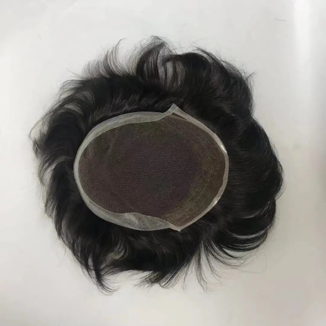 Lace Men Toupees Comfortable Base OCT Q6 Natural Indian Remy Human Hair