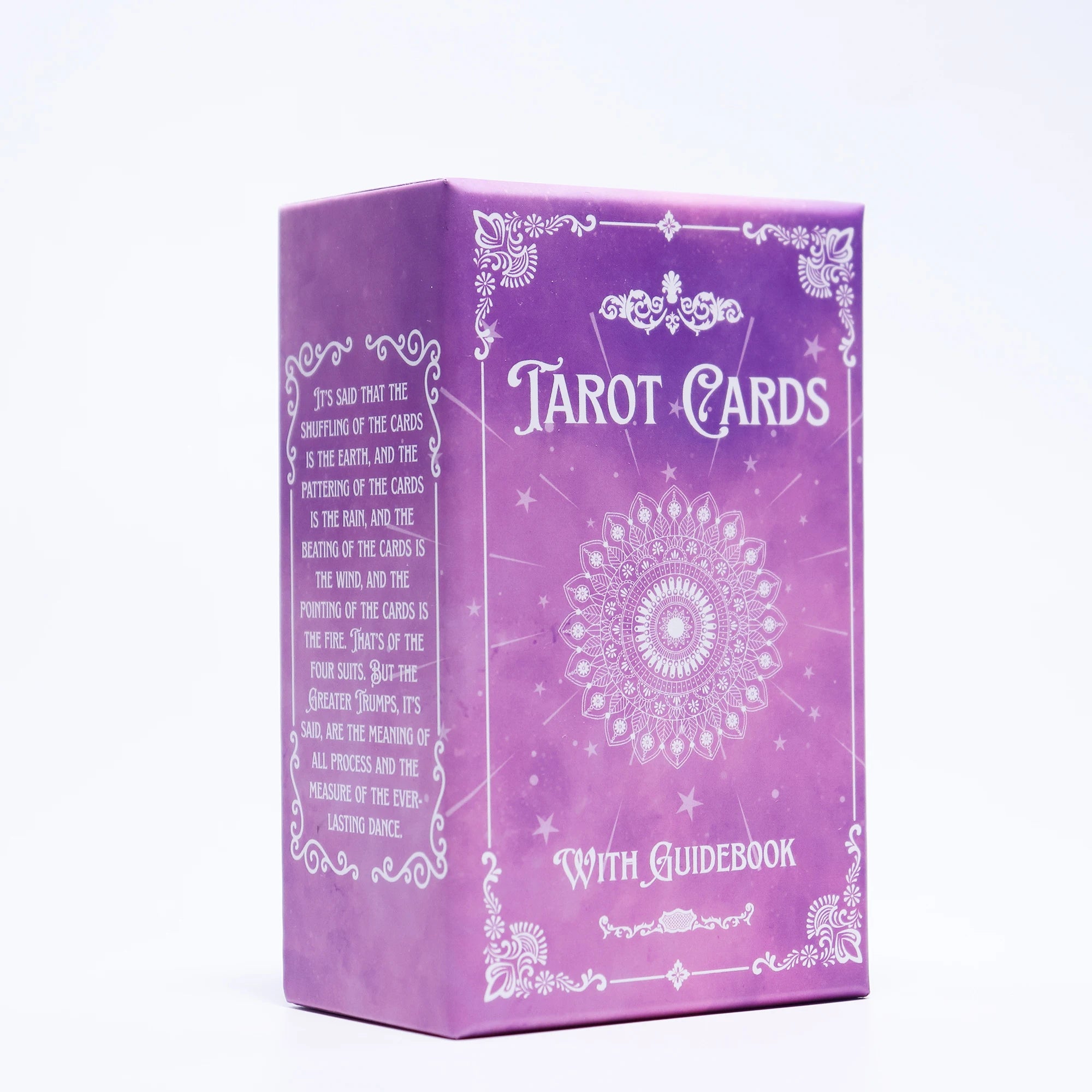 Wholesale Custom Purple French Oracle Playing Cards Deck Women Positive Tarot Guidebook Paper Affirmation Cards