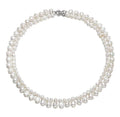 FEIRUN 5&8mm Baroque Shape AA Grade 925 Sterling Silver Clasp Fresh Water Pearl Necklace with Charm