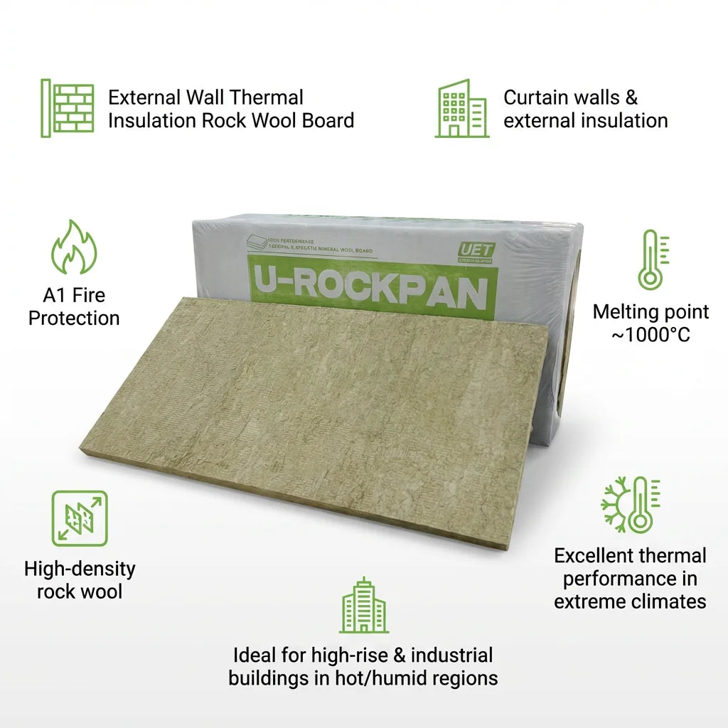 200kg/m3 Industrial 150mm 10cm Density Heat Thermal Insulation Fire Proof for Walls Rock Wool Insulation