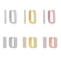 Women 18K Gold Plated Hoop Earrings Trend 925 Sterling Silver Fashion Earings 2022