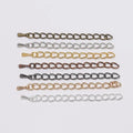 DIY Iron Extender Chain for Jewelry Making Plated Different Length for Choice 150x130x30mm 20Strands/Bag 1393811