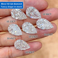 Messi Jewelry 1ct 1.5ct 2ct 2.5ct 3ct 4ct 5ct Pear Lab Diamond IGI Certified Fancy Cut HPHT CVD Pear Shape Lab Grown Diamond