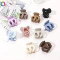 QIYUE Korean Version Small Fresh Morandi Pumpkin Grip Matte Medium-sized Hair Clip Hair Accessories