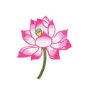 Ethnic Costume Decorative Lotus Embroidery Applique Diy Performance Dress Cheongsam Embellish Iron-on Flower Motif Sticker Patch