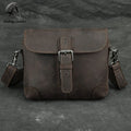 Andong Retro Crazy Horse Leather Men Casual Messenger Sling Bag Genuine Cowhide Shoulder Bags Waist Pack