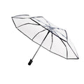 Wholesale Transparent Umbrella Manufacturer Automatic Manual 3 Folding Transparent Umbrella Poe Rain Umbrella