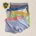 Wholesale Cotton Boxer Briefs Breathable Striped  Custom Logo Elastic Waistband Calzoncillos Comfortable Underwear Men Boxers