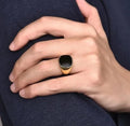 European and American Personality Stainless Steel Ring Male Glossy Wholesale Black Rings for Men