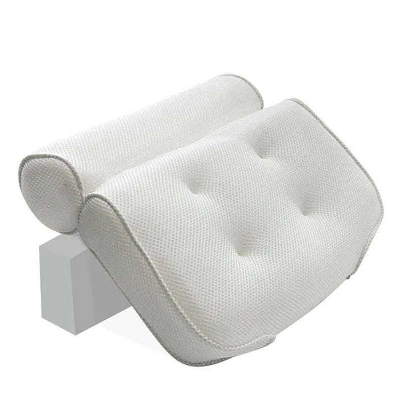 SPA Bath Pillow Non-slip Bathtub Headrest Soft Waterproof Bath Pillows with Suction Cups Easy to Clean Bathroom Accessories