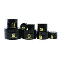 Wholesale Empty Uv Black Glass Cream Jar Cosmetic Face Cream Glass Container