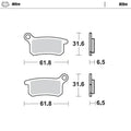 Moto Master Nitro Pads for Gas Gas MC 65 21-22 Front Springs