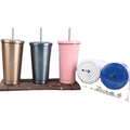 17 oz 24 oz 500 ml 750 ml Custom Double Wall Travel Coffee Drinking Insulated Stainless Steel Vacuum Tumbler Mug Cup with Straw