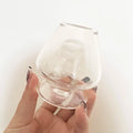Luxury Transparent Glass Chasen Stand Clear Glass Matcha Whisk Holder Natural Bamboo Whisk Stand