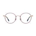 New Fashion Round Titanium Metal Optical Glasses Eyeglasses Women's Diamond-Shaped Eyewear Frames
