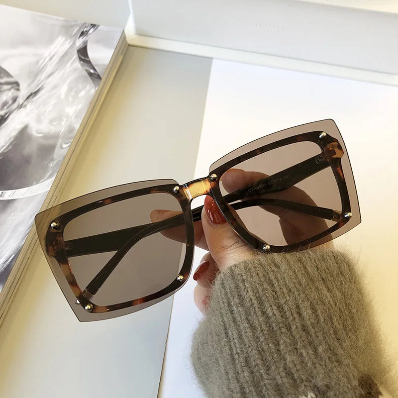 Private Label Fashionable Design Sunglasses Retro Square Frame Sunglasses