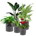 Heavy Duty 1-15 Gallon Non-Woven Felt Fabric Breathable Eco-Friendly Modern Thickened Planter Grow Bags for Home & Garden
