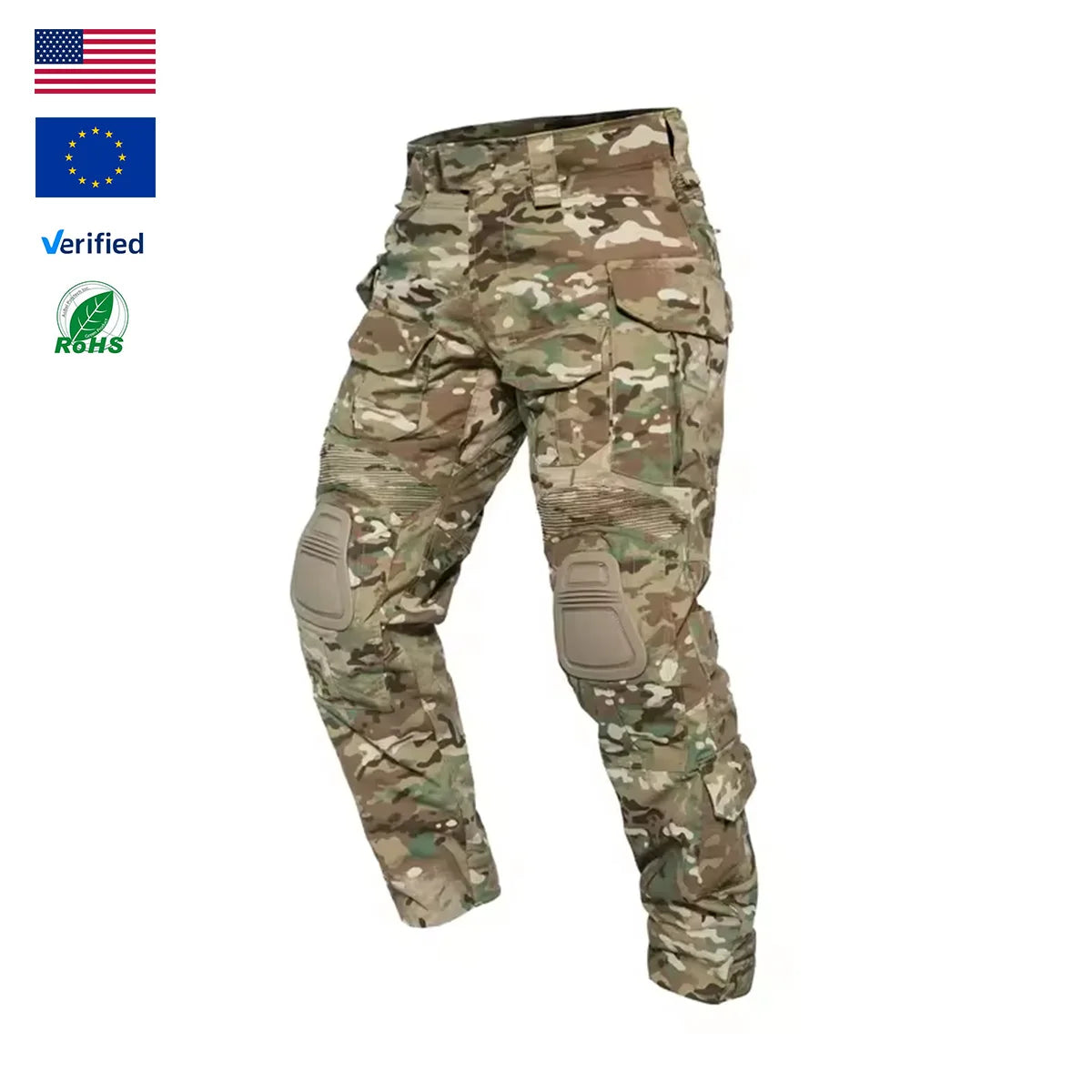 PTG High Quality G3 Hunting Tactical Trousers Camouflage Pants Combat Pants with Knee Pads