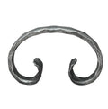 120x75mm Wrought Iron Components Fencing Parts Hammered Forged C Curl