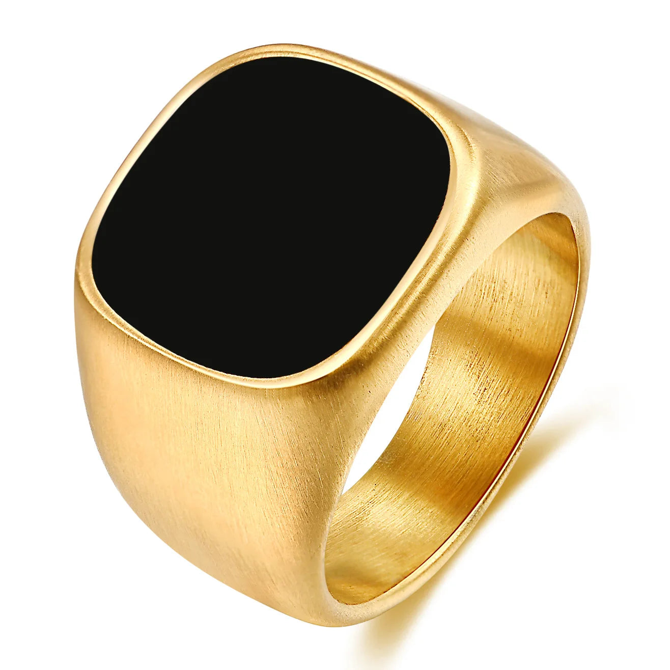 Trendy Hot Sale Zircon Gold Plated Gemstone Rings for Men Engagement Ring Jewelry