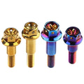 Anodized Titanium Bolts Nuts Screws Washers and Rings for Bicycle Bike M5X20 Burned Blue Color Hexago Titanium Stud Bolt