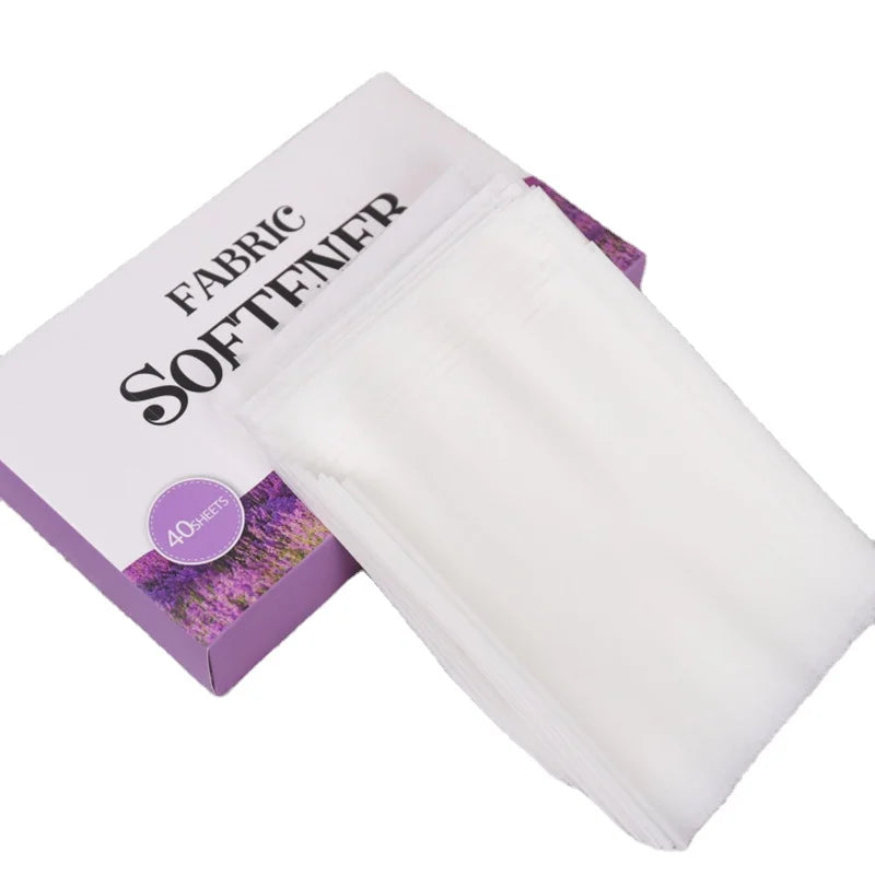 Eco-Friendly Disposable Biodegradable Naturally-Derived Fragrance Free Fabric Softener Sheets for Apparel Care Laundry Dryer