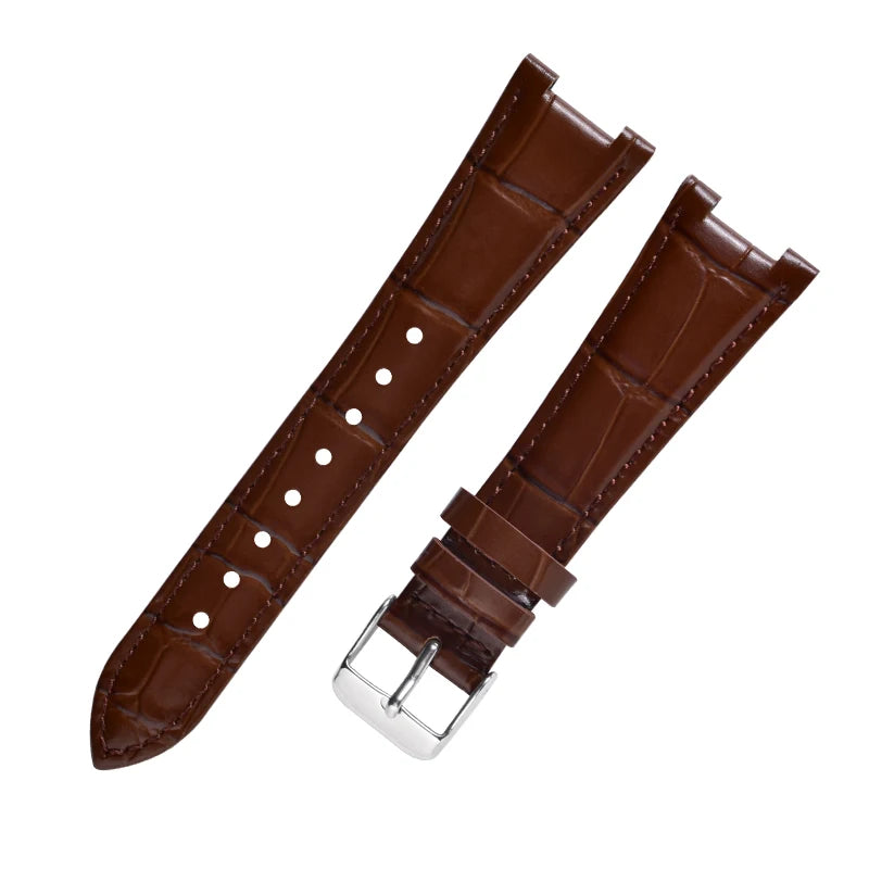 Luxury Charming Leather Watch Strap Soft Comfortable Watch Band Multiple Color Options