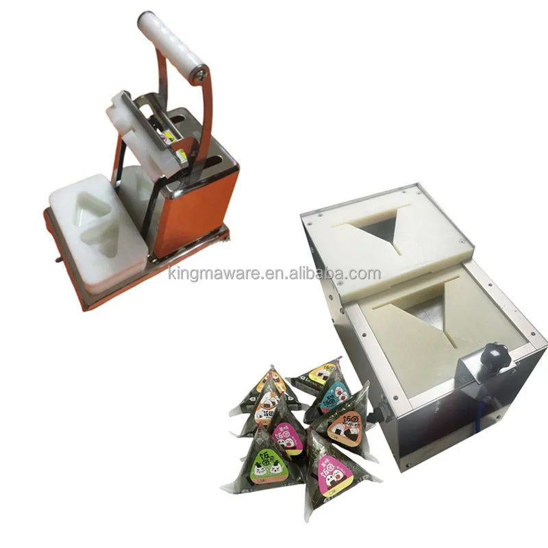 Commerical Use Triangle Onigiri Wrapping Packaging Machine Sushi Rice Ball Seaweed Packing Machine in USA Market
