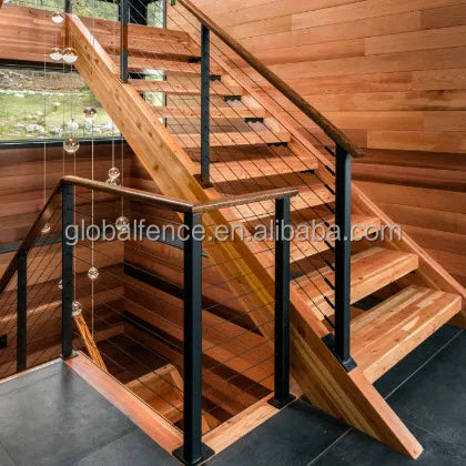 Reilbu Low Maintenance 316 36" Indoor Cable Railing Fitting Stair Posts
