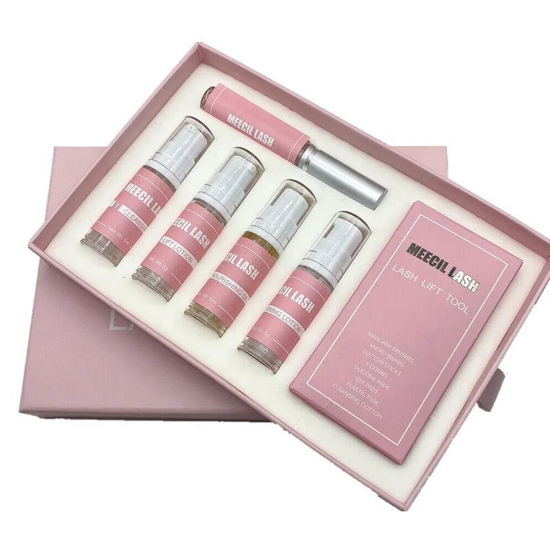 Meecillash Lash Perm Kit Cruelty Free Private Label Professional Eyelash Lift Kits Curly Longer Lashes Lifting Sets Customized