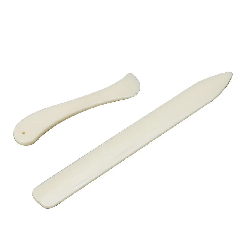 2Pcs/Set Plastic Handmade Open Leather Knife for Leather Scoring Folding Creasing Paper Bone Folder Craft Tools Home Accessories